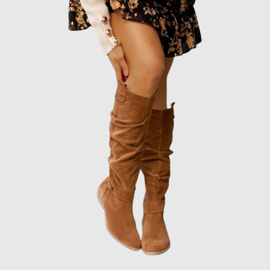 NORIEL | ELEGANT KNEE-HIGH LEATHER BOOTS