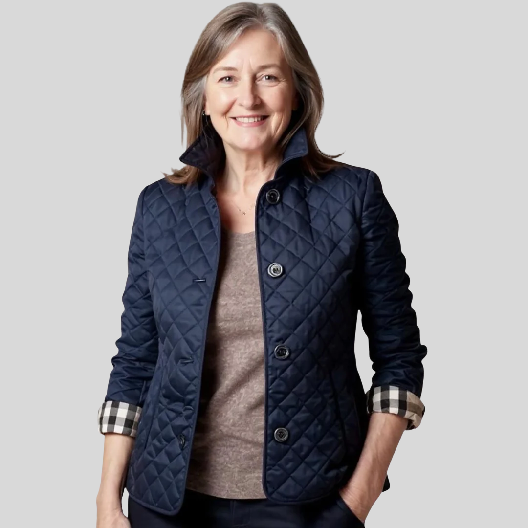 HAILEY | CASUAL QUILTED JACKET WITH TURNED-DOWN COLLAR