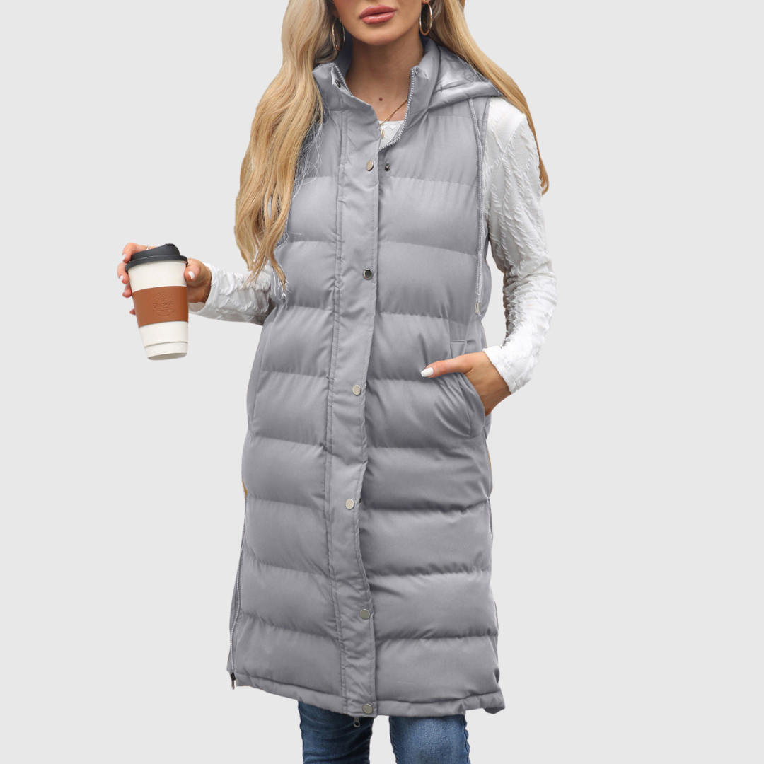 LIFIA | CASUAL SLEEVELESS HOODED VEST