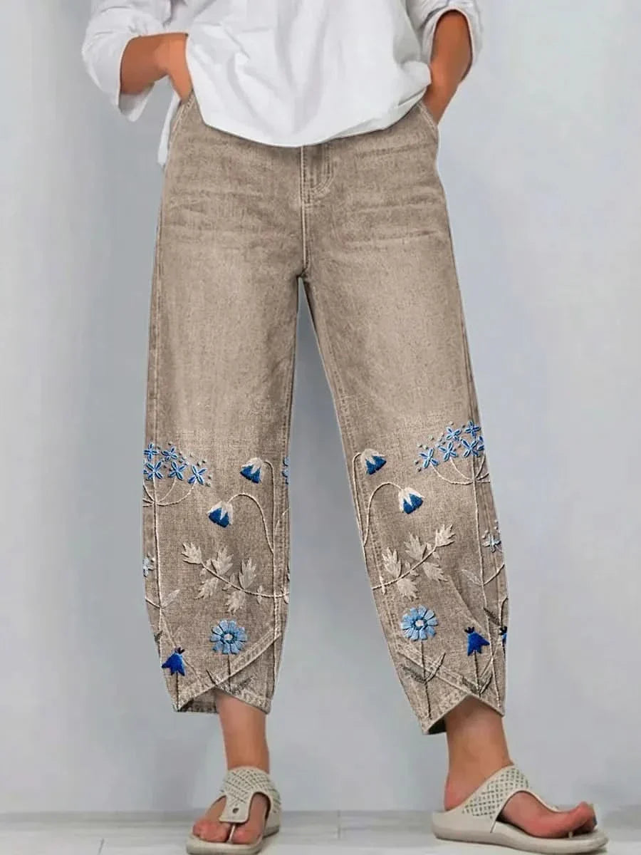 NORABELLE | Pantalon en lin artisanal