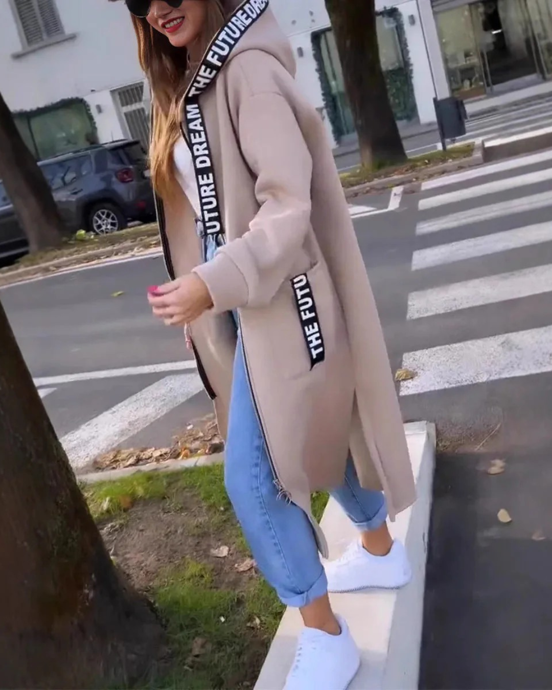 Marie-Claire™ | Sweat à capuche long et élégant