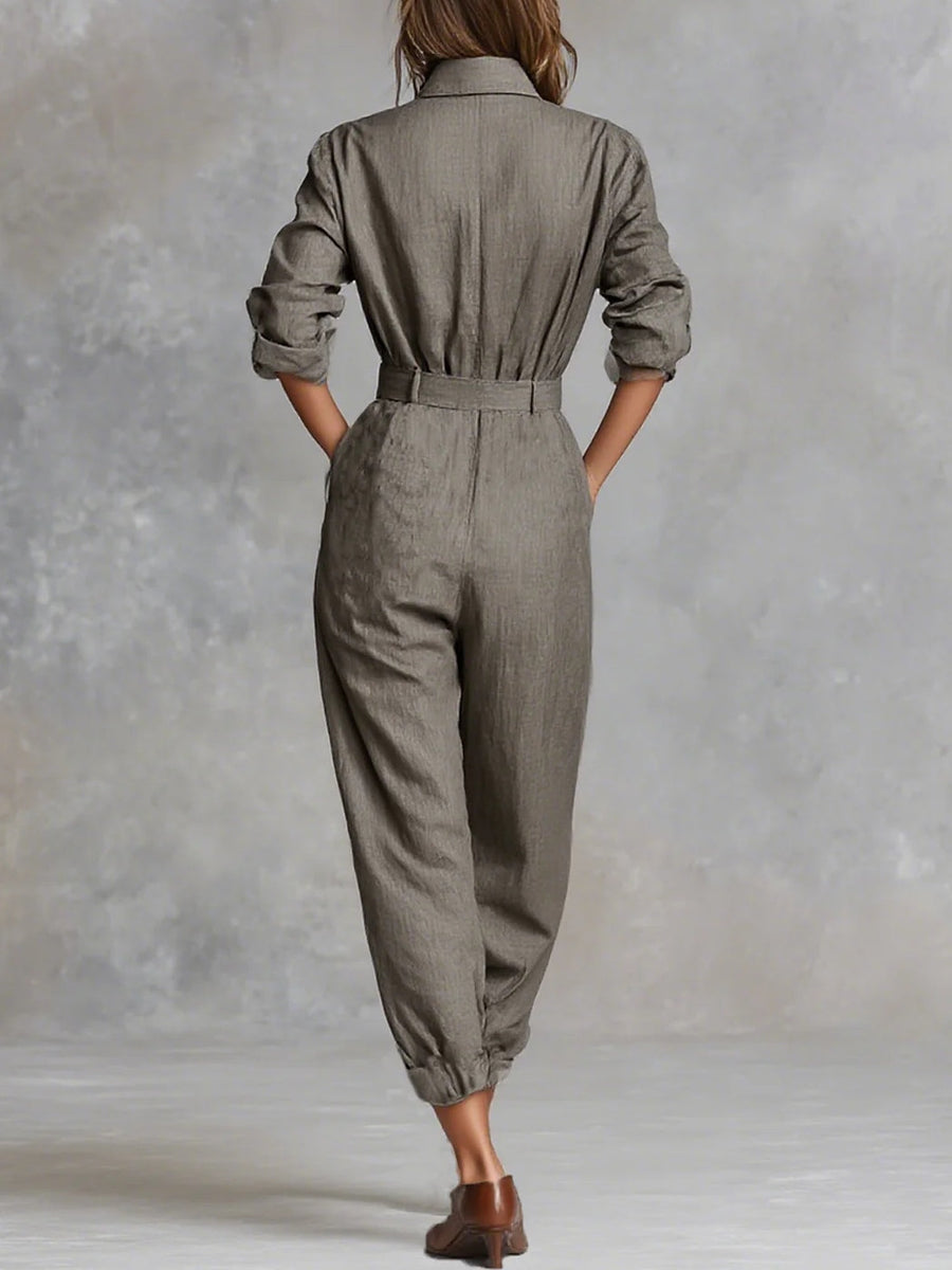 Long-Sleeve Jumpsuit