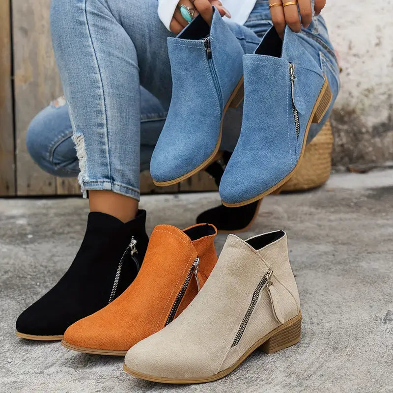 SYLARA | SUEDE ANKLE BOOTS