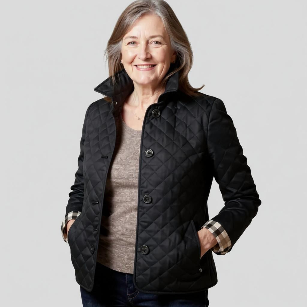 HAILEY | CASUAL QUILTED JACKET WITH TURNED-DOWN COLLAR