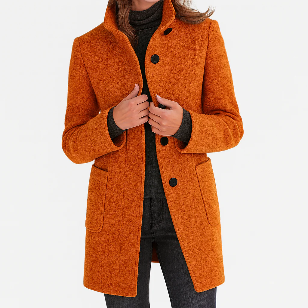 Eleonora | Funnel Neck Coat